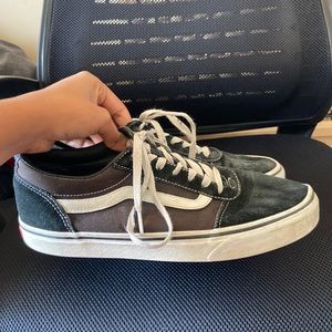 Black vans with suede